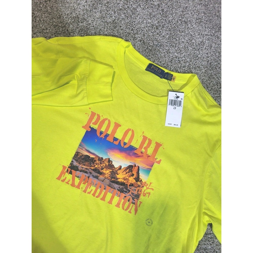 Polo Ralph Lauren Mens Large Tall Expedition Desert Voyager Long Sleeve Tshirt